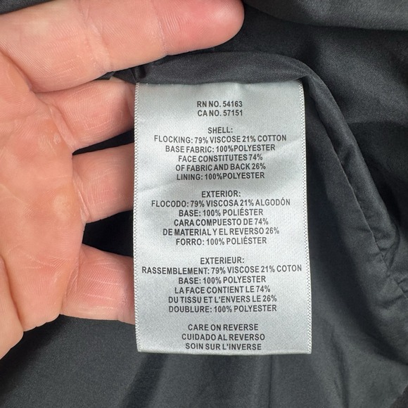 Levis Faux Suede Full Zip‎ Jacket Mens XL Charcoal Gray Snap Pockets - Picture 6 of 8